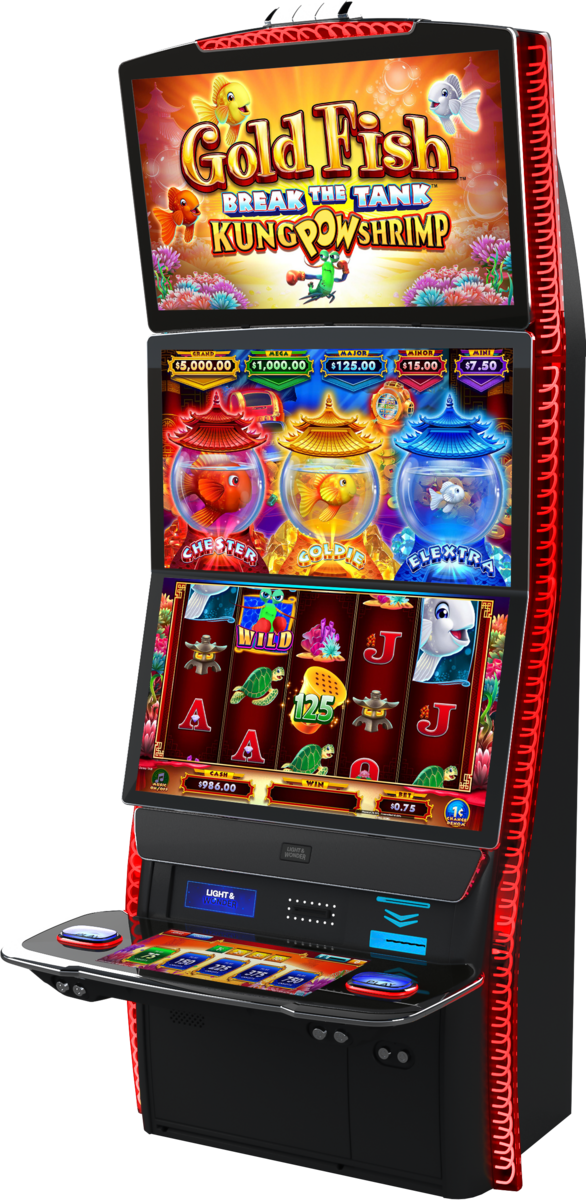 Gold Fish Break the Tank - Kung POW Shrimp Cabinet